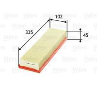 VALEO 585078 Filtro aria per CITROËN,PEUGEOT