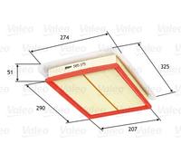 VALEO 585175 Filtro aria per OPEL,VAUXHALL