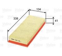 VALEO 585216 Filtro aria per VW GOLF II (19E, 1G1) GOLF I (17) Kaefer Typ 1