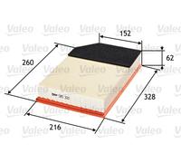 VALEO 585320 Filtro aria per VOLVO