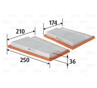 VALEO 585430 Filtro aria per MERCEDES-BENZ