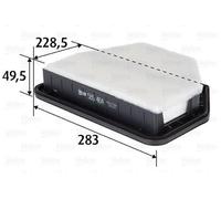 VALEO Filtro aria compatibile con OPEL VAUXHALL CHEVROLET 585464