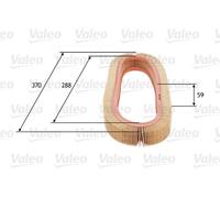 VALEO 585693 Filtro aria per MERCEDES-BENZ