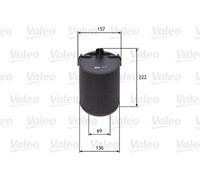 VALEO 585742 Filtro aria per AUDI,SEAT,SKODA,VW