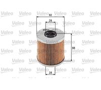 VALEO 586543 Filtro olio per BERTONE,BMW