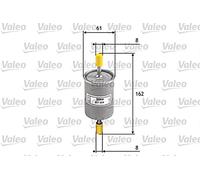 VALEO 587008 Filtro carburante Filtri motore elevati proprietà di filtrazione, durevolezza, applicazione facile e precisa