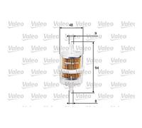 VALEO 587013 Filtro carburante Filtri motore elevati proprietà di filtrazione, durevolezza, applicazione facile e precisa