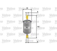 VALEO 587028 Filtro carburante Filtri motore elevati proprietà di filtrazione, durevolezza, applicazione facile e precisa