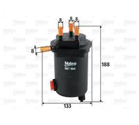 VALEO 587504 Filtro carburante per NISSAN,RENAULT,SUZUKI