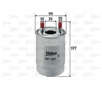 Valeo 587551 Filtro Gasolio