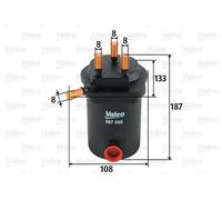 VALEO Filtro carburante per RENAULT 587555
