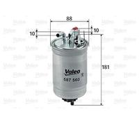 Valeo 587560 Filtro Gasolio