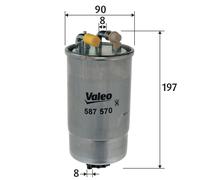 VALEO 587570 Filtro carburante per OPEL,VAUXHALL