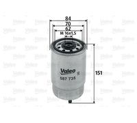 VALEO 587735 Filtro carburante per HYUNDAI,KIA,MG