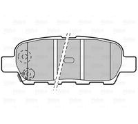 VALEO 598672 Kit pastiglie freno, Freno a disco per INFINITI,NISSAN,NISSAN (DFAC