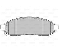 VALEO 598738 Kit pastiglie freno, Freno a disco per NISSAN