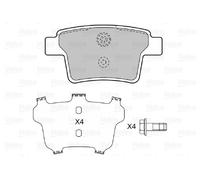 VALEO 598740 Kit pastiglie freno, Freno a disco per FORD,FORD USA,JAGUAR