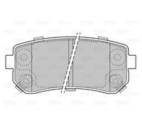 VALEO 598867 Kit pastiglie freno, Freno a disco per HYUNDAI,HYUNDAI (BEIJING),KI