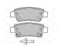 VALEO 601038 Kit pastiglie freno, Freno a disco per HONDA