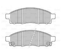 VALEO 601125 Kit pastiglie freno, Freno a disco per NISSAN