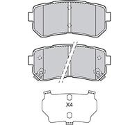 VALEO 601135 Kit pastiglie freno Freno di stazionamento a disco Kit pastiglie freno Freno a disco