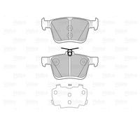 VALEO 601329 Kit pastiglie freno Freno di stazionamento a disco Kit pastiglie freno Freno a disco