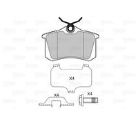 VALEO 601474 Kit pastiglie freno, Freno a disco per AUDI,RENAULT,SEAT,SKODA,VW