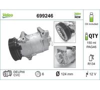 Valeo Compressore clima 699246 per Renault Grand Scénic II, Nissan Qashqai+2, Almera II (N16)