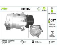 VALEO 699602 Compressore, Climatizzatore per OPEL,VAUXHALL
