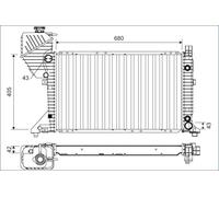 VALEO 701163 Radiatore motore