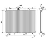 Radiatore, raffreddamento motore VALEO 701346