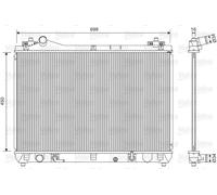 VALEO 701592 Radiatore motore