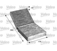 VALEO 715508 Filtro abitacolo adatto per MERCEDES-BENZ SLK (R171) SLK (R172)