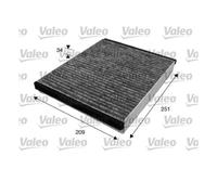 Valeo 715628 Filtro Aria Interna Per Ford Focus II DA DP HCP Volvo C30 533