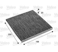 VALEO 715701 Filtro, Aria abitacolo PROTECT, Filtro anti polline al carbone attivo, Protezione contro il polline, la polvere, i batteri, i gas e i cattivi odori