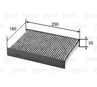 VALEO 715820 Filtro, Aria Interna Per NISSAN, RENAULT
