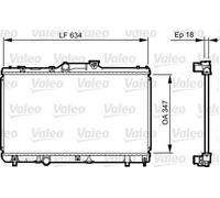 VALEO 731441 Radiatore motore per TOYOTA CELICA (ST20, AT20) COROLLA Liftback