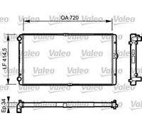 VALEO 732177 Radiatore motore per VW Transporter IV Van (70A, 70H, 7DA, 7DH)
