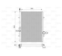 VALEO 732906 Radiatore, Raffreddamento motore per PEUGEOT