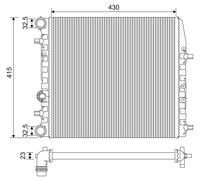VALEO 733062 Radiatore, Raffreddamento motore per SEAT,SKODA,VW