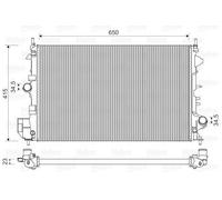 VALEO 734981 Radiatore motore per OPEL Vectra C CC (Z02) Vectra C Sedan (Z02)