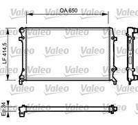 VALEO 735120 Radiatore, Raffreddamento motore per AUDI,SEAT,SKODA,SKODA (SVW),VW