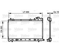 VALEO 735209 Radiatore, Raffreddamento motore per SUBARU