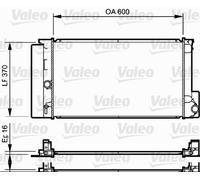 VALEO 735250 Radiatore, Raffreddamento motore per TOYOTA