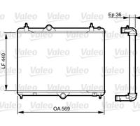 VALEO 735371 Radiatore, Raffreddamento motore per CITROËN,PEUGEOT