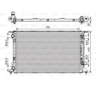 VALEO 735472 Radiatore, Raffreddamento motore per AUDI,AUDI (FAW),PORSCHE,VW (SV