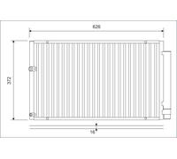 VALEO 812880 Condensatore climatizzatore TOYOTA