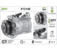 Valeo Compressore aria condizionata 813140 per Volvo S60 II, XC60, V70 III, Ford Mondeo IV