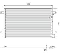 Condensatore, impianto di climatizzazione VALEO 814004