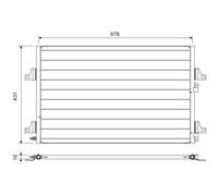 VALEO 814007 Condensatore, Climatizzatore per RENAULT